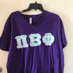Canvas XL Pi Beta Phi Letter Shirt